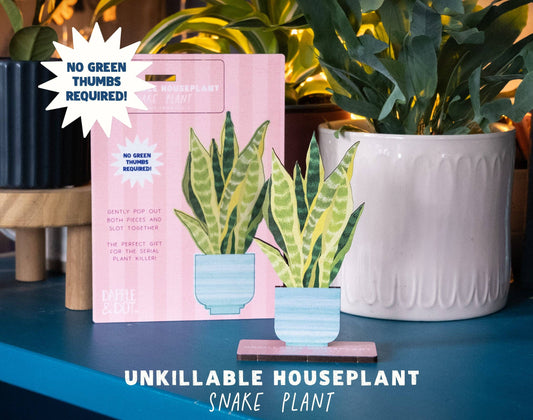 Dapple & Dot - UNKILLABLE SNAKE PLANT POP OUT CARD: Yes