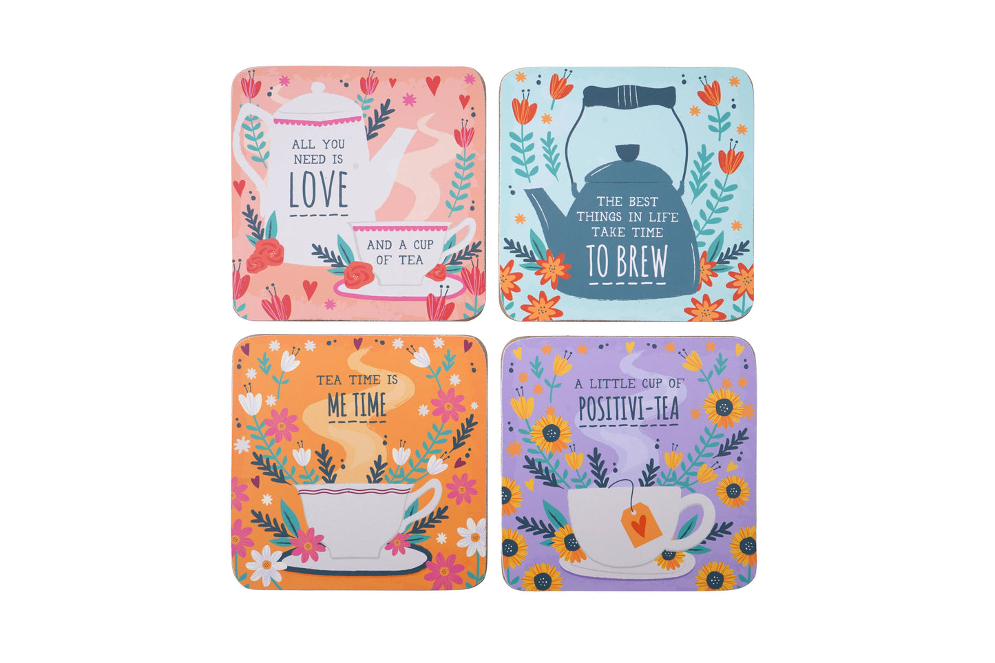 CGB Giftware - Live Happy Set of 4 Coasters