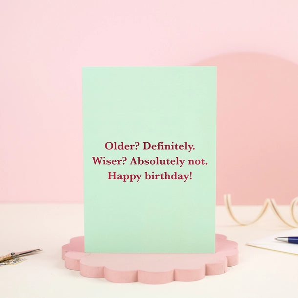 Older and Wiser Card