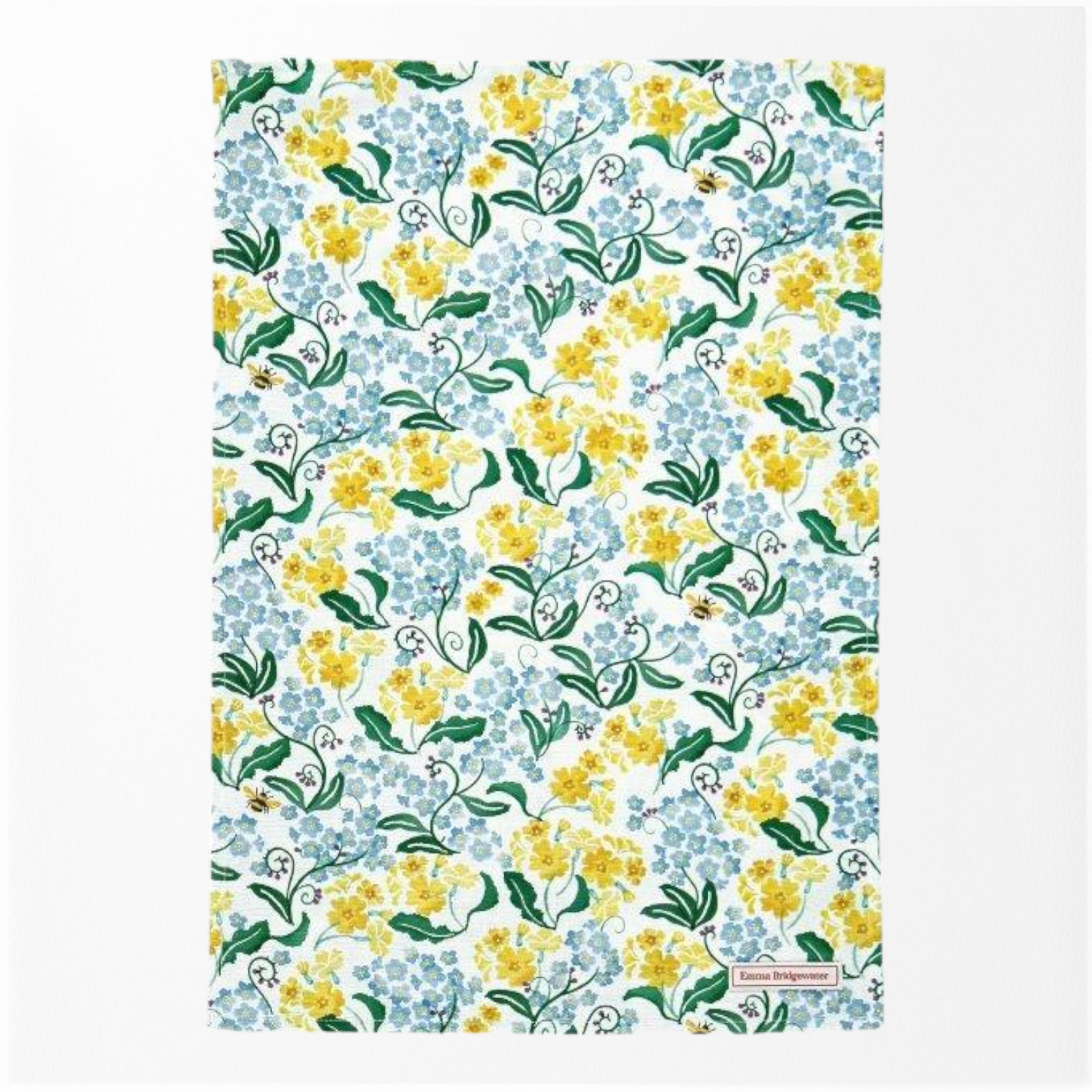 Forget me not & Yellow Primrose Tea Towel