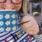 Enamelhappy - FUNKY TEAL BLUE ENAMEL MUG - Stylish Retro Camping Camper: Ocean Blue