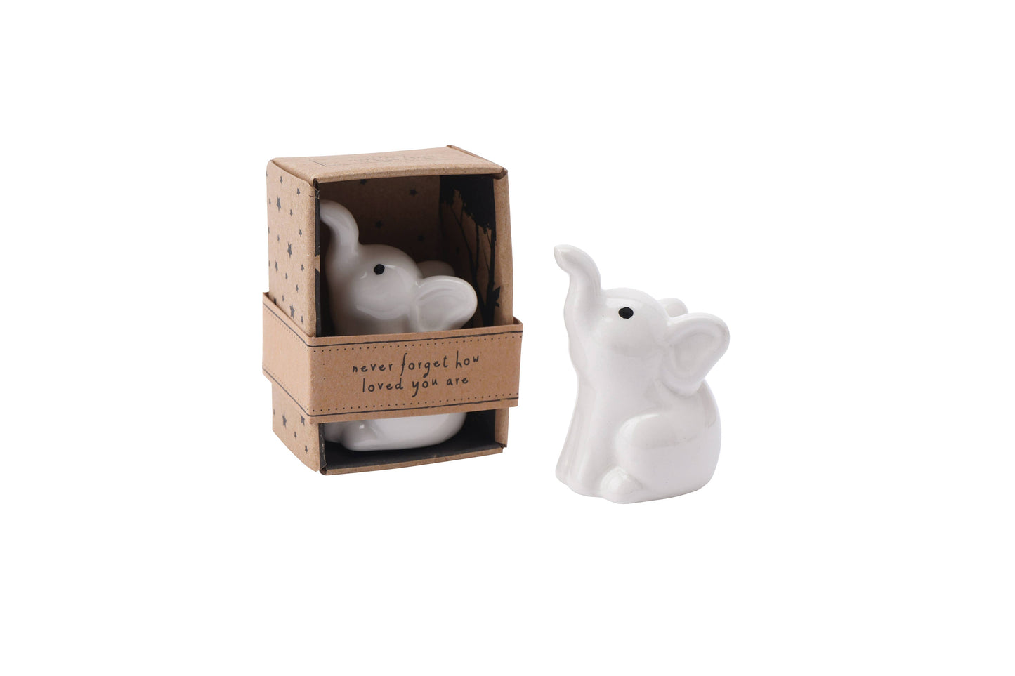 CGB Giftware - Send With Love Ceramic Elephant Charm