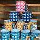 Enamelhappy - RETRO YELLOW ENAMEL MUG - Pretty Retro Tin Colourful Stylish: Rose Pink