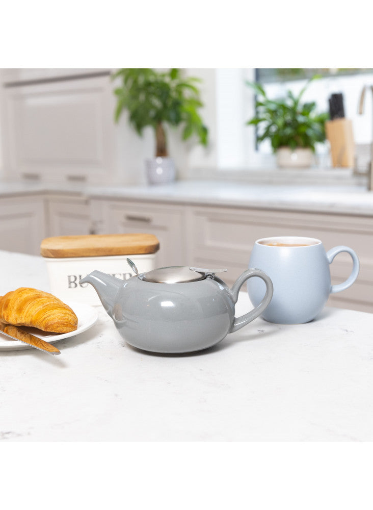 Pebble Light Grey Filter Teapot -  2 Cup