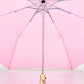 Pink Compact Eco-Friendly Wind Resistant Umbrella