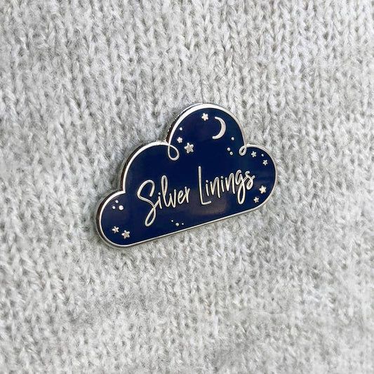 Silver Linings Enamel Pin Badge