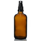 100ml Amber Glass Bottle with Atomiser Spray Top