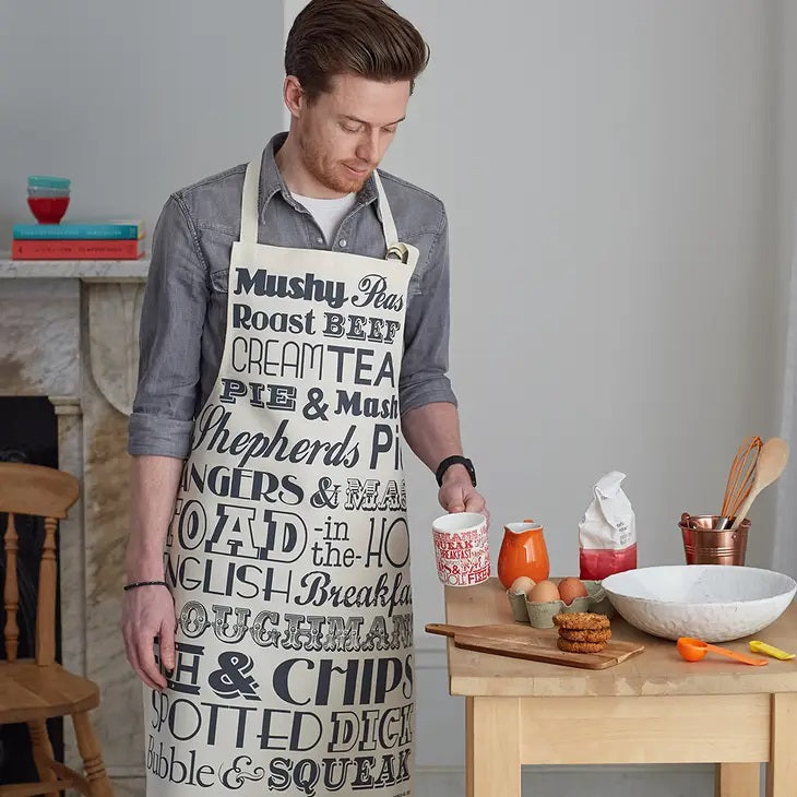 English on sale chef apron