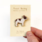 French Bulldog Wooden Dog Pin