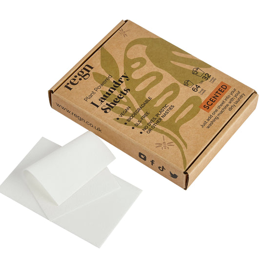 64 Laundry Detergent Sheets: Naturally Scented