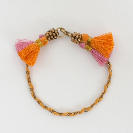 Lala Tassel Bracelet - Saffron