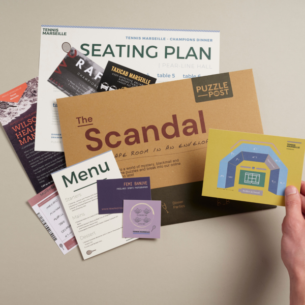 Escape Room in an Envelope: The Scandal
