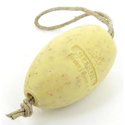 French Soap on a Rope - Citron Broye (Lemon) 240g