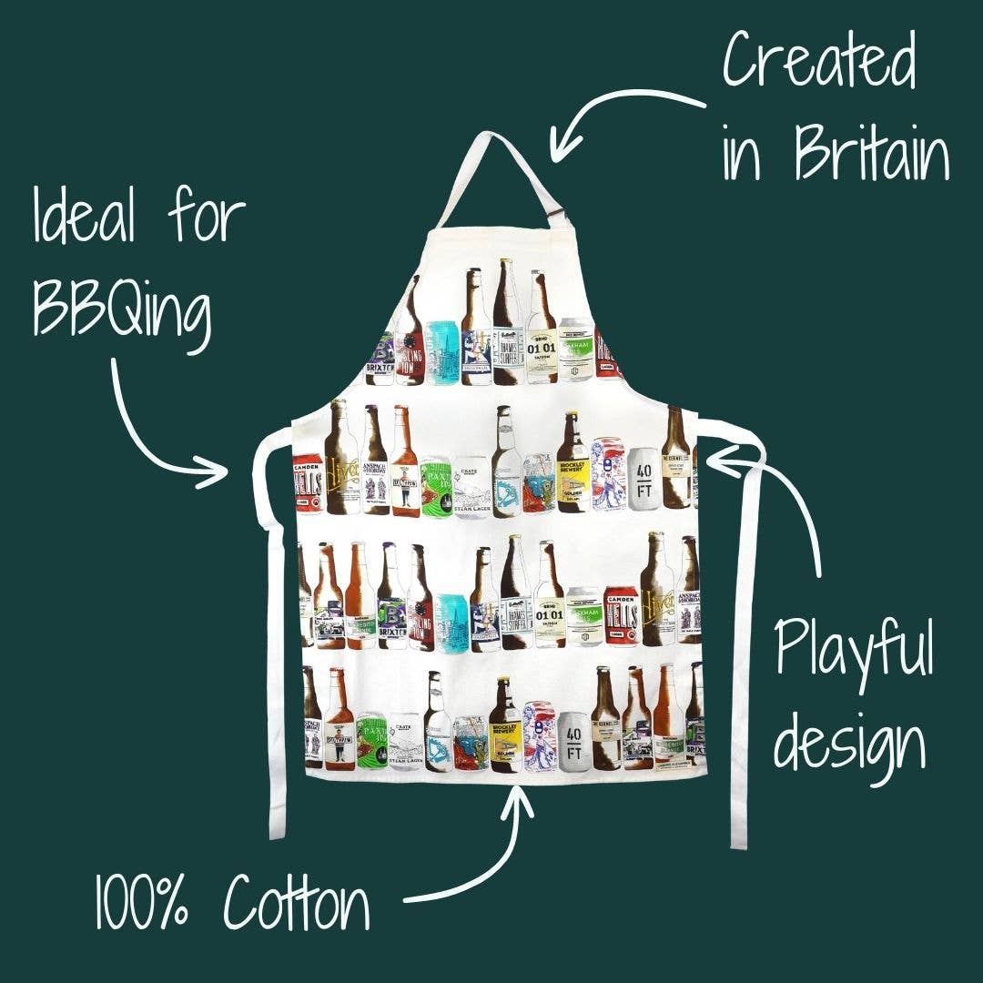 Illustrated Craft Beer Apron