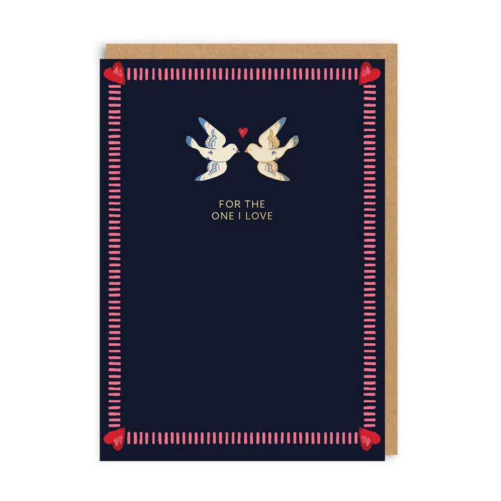 For The One I Love - Doves Pin Card