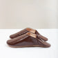 Men's Moroccan Babouche Basic Slippers, Chocolate Brown