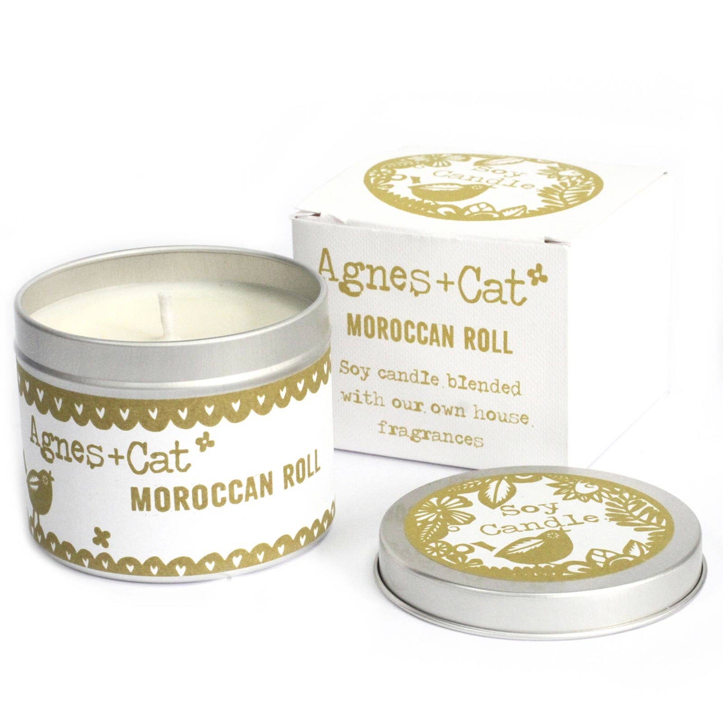 200ml Soy Wax Tin Candle - Moroccan Roll