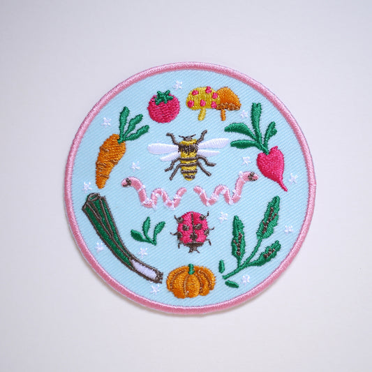 Green Fingers Iron On Patch