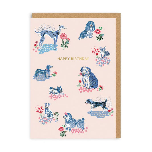 Happy Birthday - Puppy Fields Card