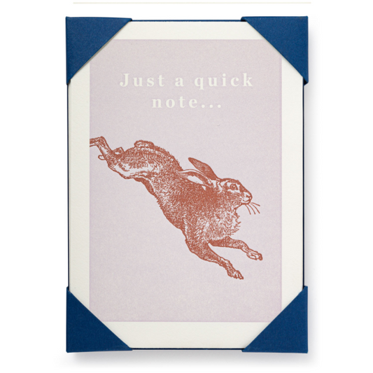 Quick Note Letter Press Notelet Pack