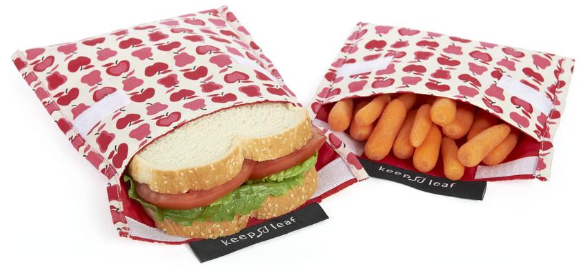 Reusable Snack & Sandwich Bag - Teal Geo