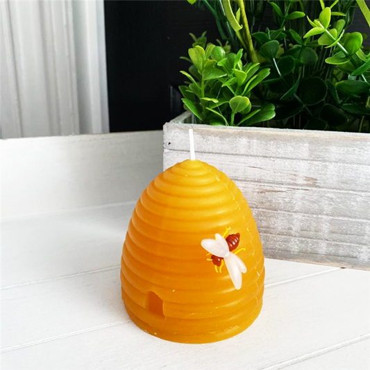 Beeswax Hive Candle 10cm