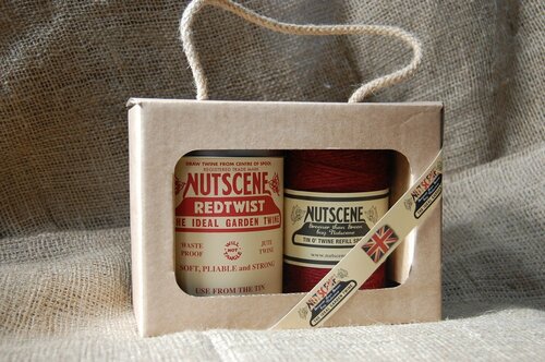 Tin of Twine & Replacement Twine- Gift Set - Red