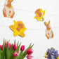 Printed Paper Rabbit and Chick Garland