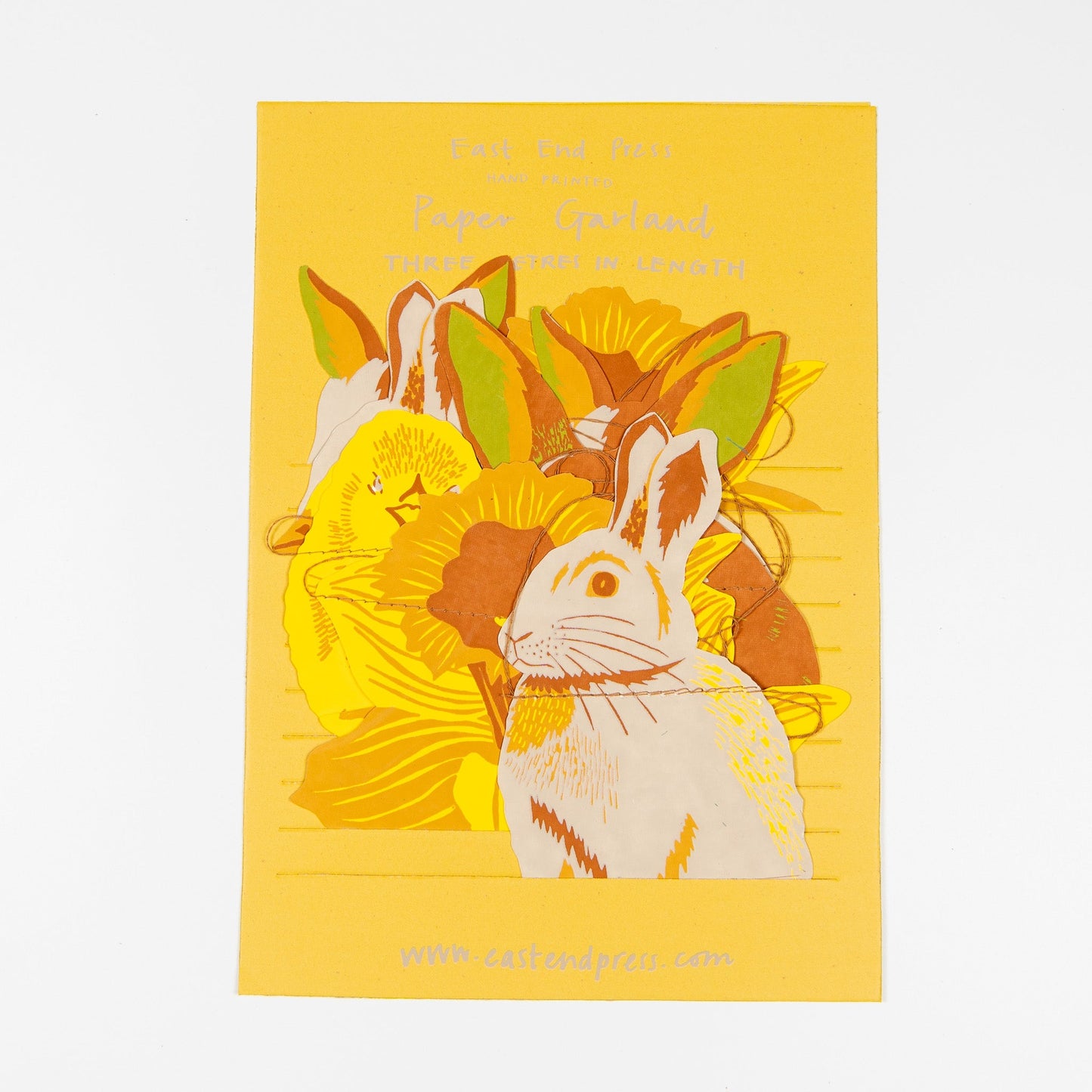 Printed Paper Rabbit and Chick Garland