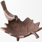 Cast Iron Leaf Bird Bath or Feeder