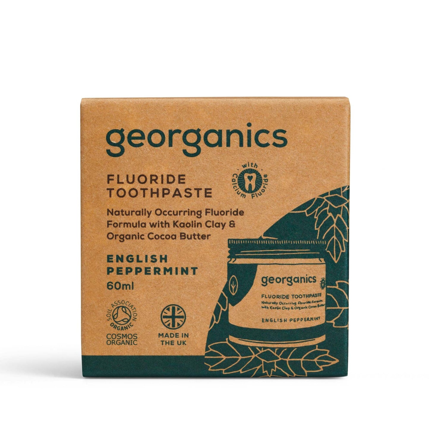 Natural Toothpaste with Fluoride English Peppermint - 60ml