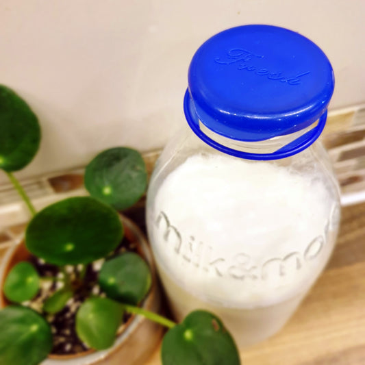 Glass Milk Bottle Top ~ Individual
