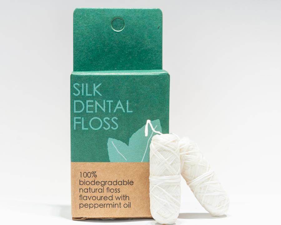 Natural Organic Silk Dental Floss Refill - Peppermint