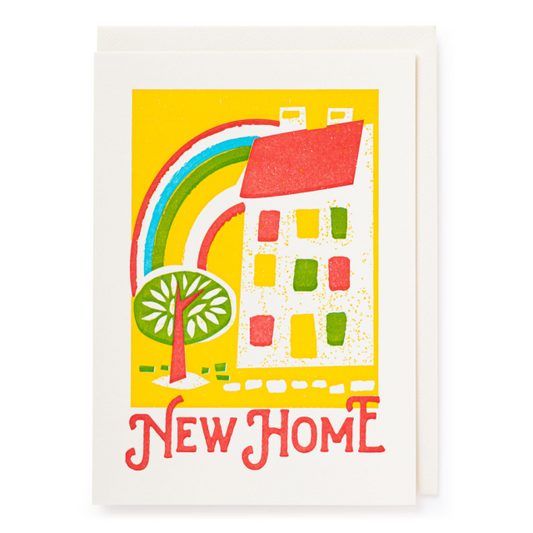 New Home Letter Press Card