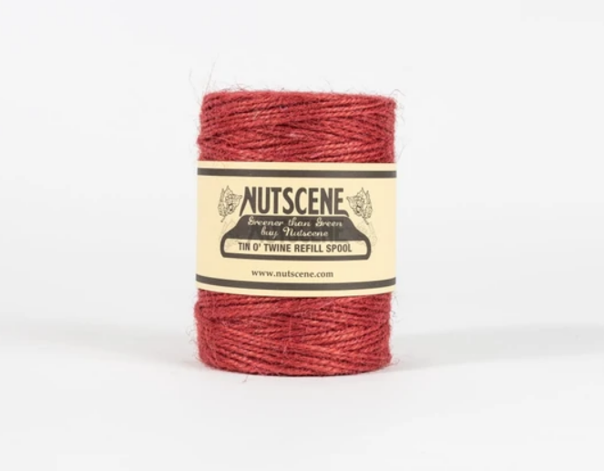 Tin of Twine & Replacement Twine- Gift Set - Red