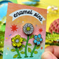 Spring Flowers Enamel Pin Set