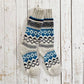Trade Woollen Fairisle Socks - Natural, Black and Blue