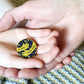 A Hug From Dad Navy Enamel Pin Badge