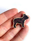 French Bulldog (Brindle) Wooden Dog Pin