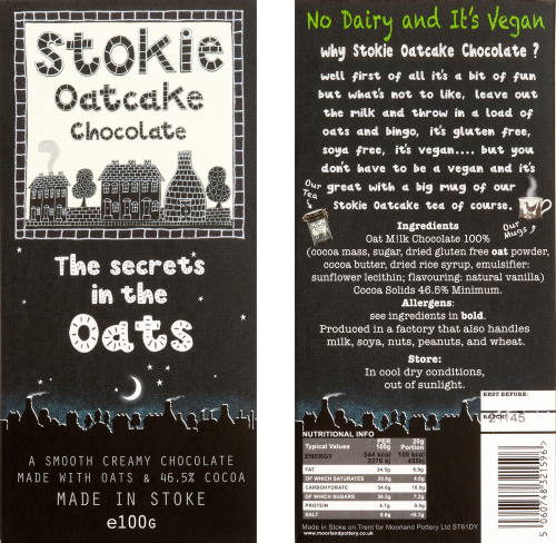 Stokie Oatcake Chocolate - Vegan