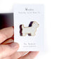Westie Wooden Dog Pin