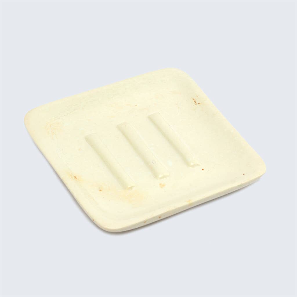 Natural Square Soapstone Soap Dish