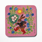 Bunny in Boots Cork Coaster
