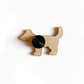 Terrier Wooden Dog Pin - Cassie