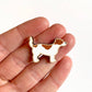 Jack Russell Wooden Dog Pin