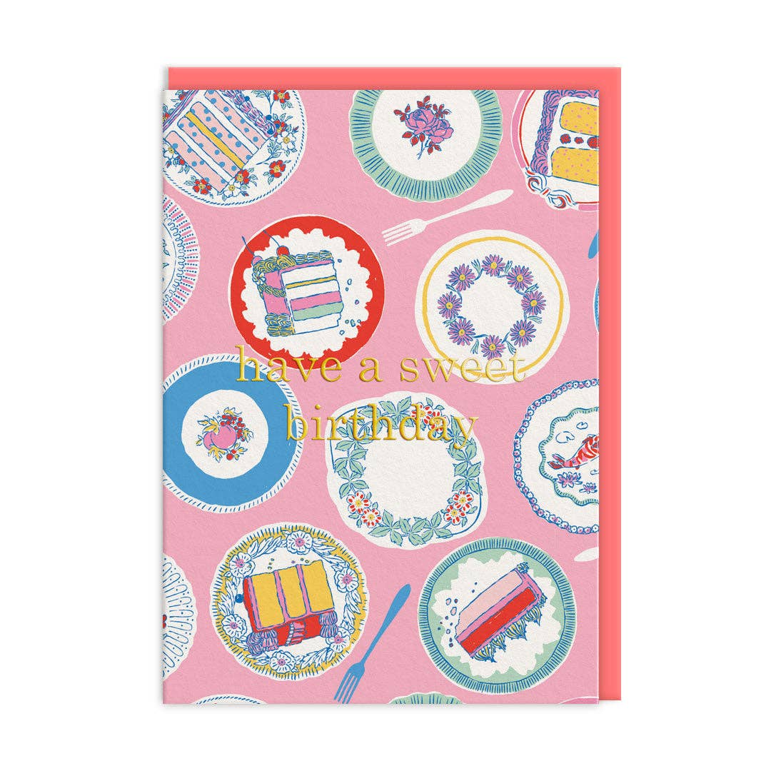 Tea Party Happy Birthday Card