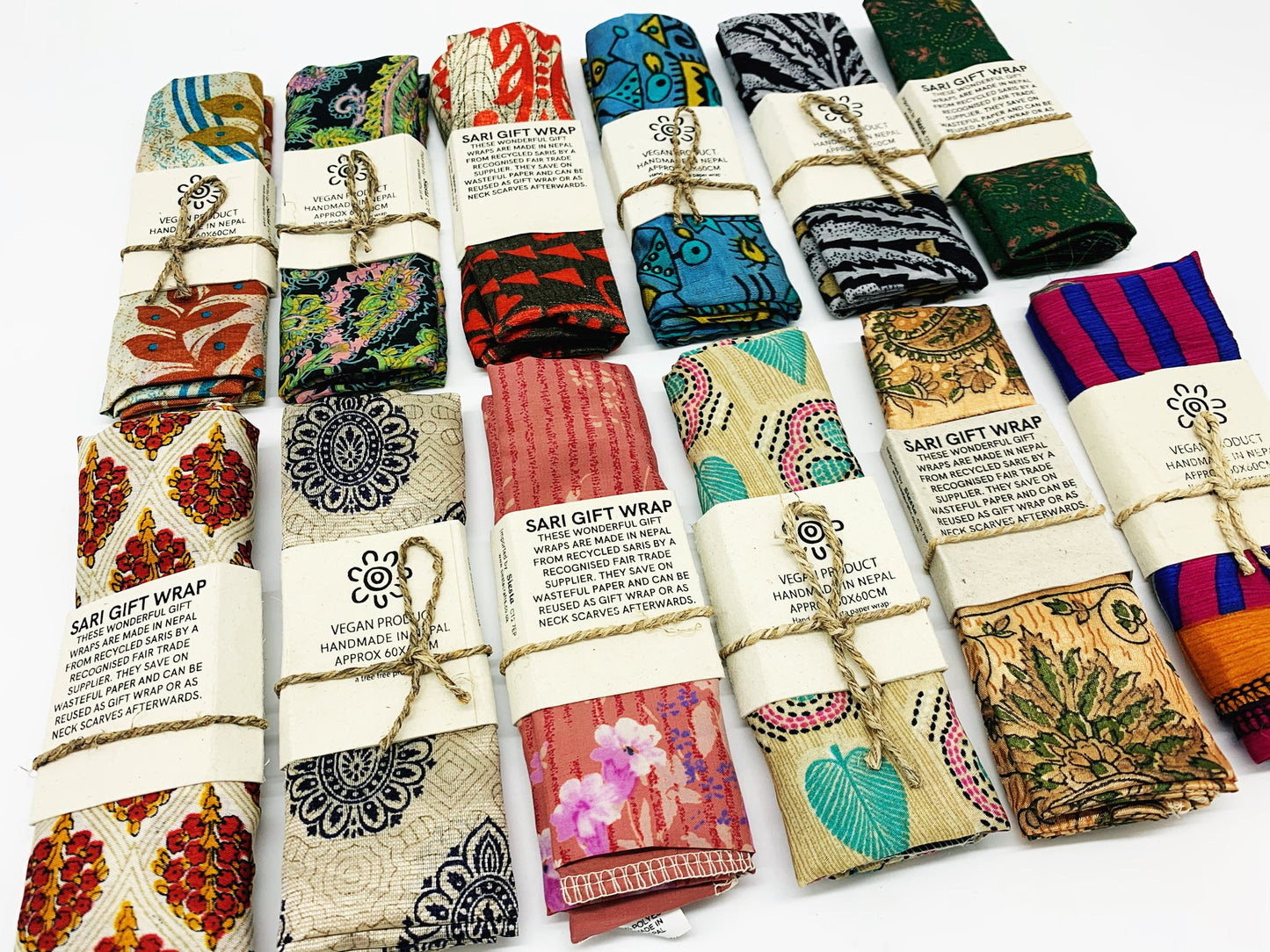 Recycled Sari Gift Wrap & Scarf