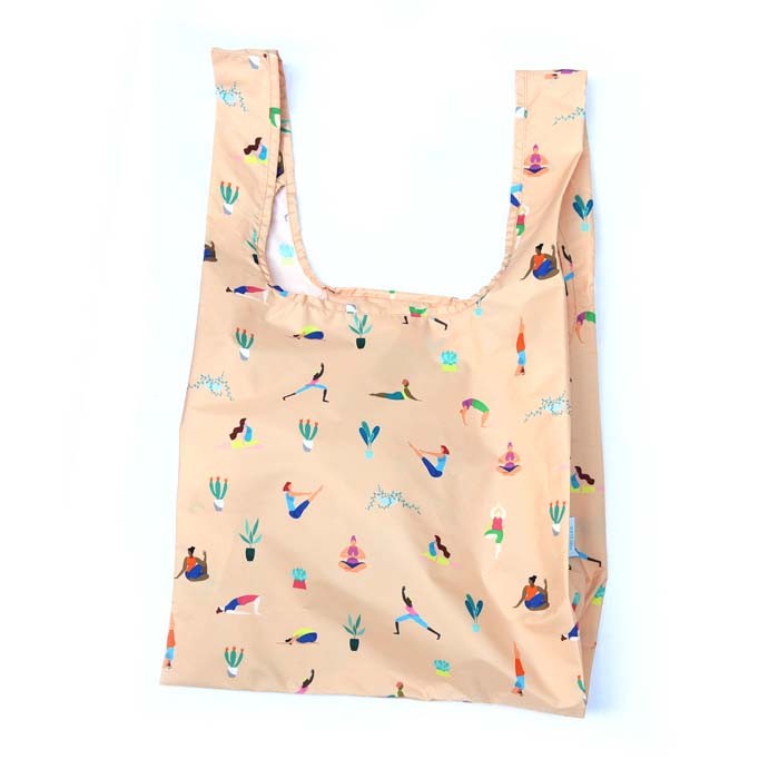 Medium Reusable Shopping Bag - Yoga Girls