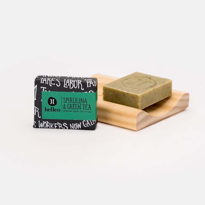 Mini Olive Oil Soap - Spirulina & Green Tea - 30g