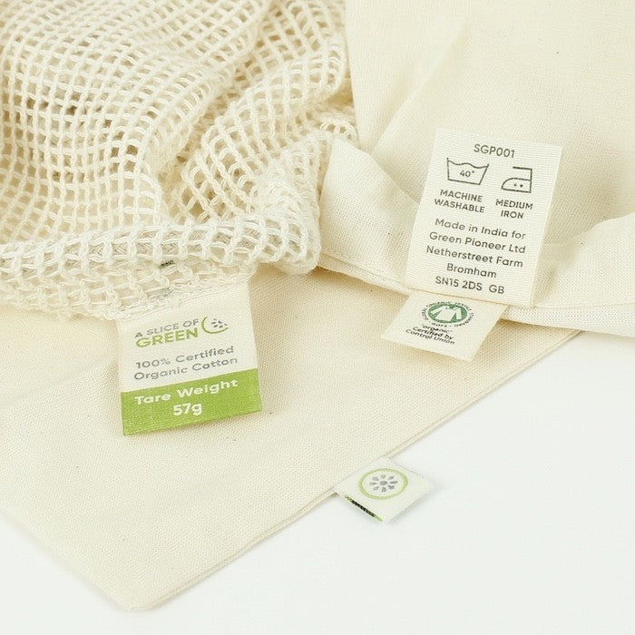 Organic Cotton Produce Bag Variety Pack - Set of 3
